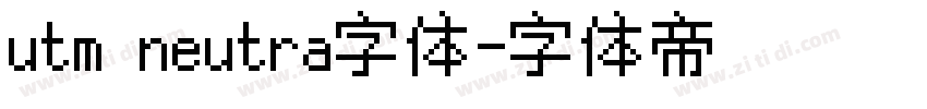 utm neutra字体字体转换